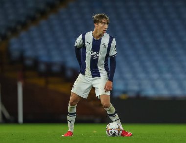 West Bromwich Albion 'dan Harry Whitwell Premier League 2 U23 maçında Aston Villa, West Bromwich Albion' a karşı Villa Park, Birmingham, İngiltere, 30 Eylül 202
