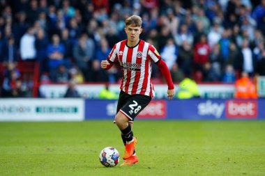 Sheffield United 'ın 28 numaralı oyuncusu Sheffield United, Birmingham City' ye karşı 1 Ekim 202 'de Bramall Lane, Sheffield' de oynanan Gökyüzü İddia Şampiyonası maçında...