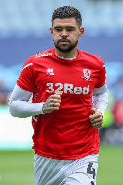 Middlesbrough 'dan Alex Mowatt # 4 maç öncesi ısınma maçı öncesinde Coventry City, Coventry Building Society Arena, Coventry, Birleşik Krallık, 1 Ekim 202