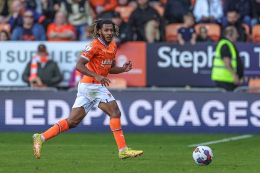 Blackpool 'dan Dominic Thompson # 23 Sky Bet Şampiyonası maçında Blackpool Norwich City' ye karşı Bloomfield Road, Blackpool, Birleşik Krallık, 1 Ekim 202