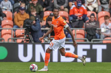 Blackpool 'dan Marvin Ekpiteta # 21 Sky Bet Şampiyonası maçında Blackpool Norwich City' ye karşı Bloomfield Road, Blackpool, İngiltere, 1 Ekim 202