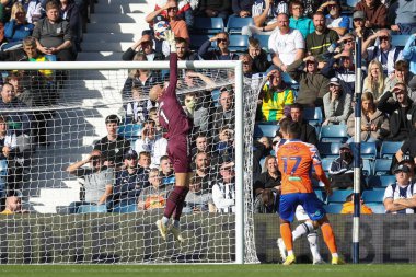 West Bromwich Albion 'dan David Button, West Bromwich Albion' a karşı The Hawthorns, West Bromwich, İngiltere 'de oynanan 1 Ekim 202' de oynanan Sky Bet Şampiyonası maçında barın üzerinden şut attı.