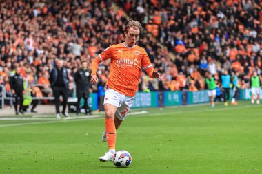 Blackpool 'dan Callum Wright # 24 Gökyüzü İddia Şampiyonası maçı Blackpool - Norwich City maçı, Bloomfield Road, Blackpool, İngiltere, 1 Ekim 202