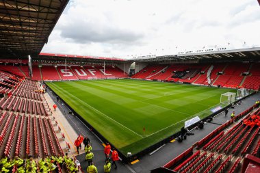 24 Eylül 202 'de Sheffield Ligi 1 maçında Sheffield Wednesday - Hillsborough, Sheffield, İngiltere' de Wycombe Wanderers maçında Sheffield United 'ın iç saha görüntüsü.