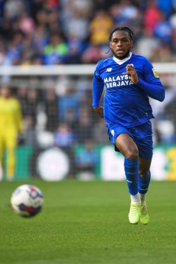Cardiff City 'den Mahlon Romeo # 2, Cardiff City Cardiff City Stadyumu' nda Cardiff City - Burnley maçında 1 Ekim 202