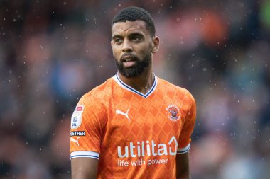 Blackpool 'dan CJ Hamilton # 22 Sky Bet Şampiyonası maçı Blackpool - Norwich City maçı, Bloomfield Road, Blackpool, İngiltere, 1 Ekim 202