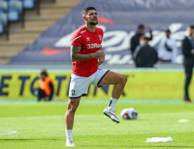 Middlesbrough 'dan Alex Mowatt # 4 maç öncesi ısınma maçı öncesinde Coventry City, Coventry Building Society Arena, Coventry, Birleşik Krallık, 1 Ekim 202