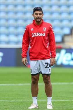 Massimo Luongo # 24 Middlesbrough maç öncesi ısınma maçında Coventry City ile Middlesbrough arasında Coventry Building Society Arena, Coventry, Birleşik Krallık, 1 Ekim 202