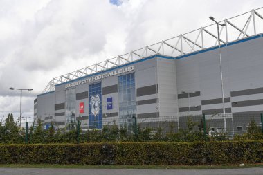 Cardiff City Stadyumu 'nun genel görünümü, Cardiff City Stadyumu' nda Cardiff City - Burnley maçı, 1 Ekim 202