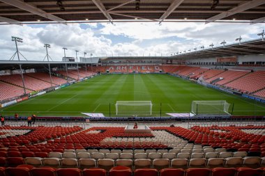 Bloomfield Road Stadyumu 'nun genel görünümü Sky Bet Şampiyonası öncesinde Blackpool Norwich City' ye karşı Bloomfield Road, Blackpool, Birleşik Krallık, 1 Ekim 202