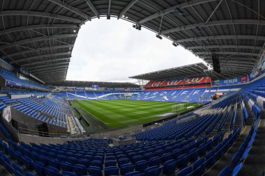 Cardiff City Stadyumu 'nun genel görünümü, Cardiff City Stadyumu' nda Cardiff City - Burnley maçı, 1 Ekim 202