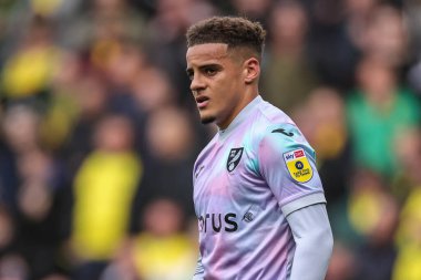 Norwich City 'den Max Aarons # 2. Gökyüzü İddia Şampiyonası' nda Blackpool Norwich City 'ye karşı Bloomfield Road, Blackpool, İngiltere, 1 Ekim 202
