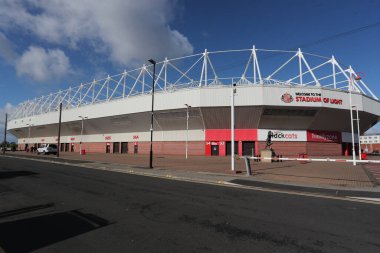 1 Ekim 202 'de İngiltere' nin Sunderland-Preston North End stadyumunda oynanan Sky Bet Şampiyonası maçından önce stadyumun genel görünümü