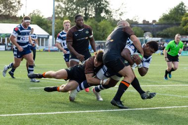 Coventry Rugby 'den Senitiki Nayalo, İngiltere' nin Coventry şehrinde 1 Ekim 202 'de oynanan The Championship maçında Coventry vs Ealing Trailfinders' a karşı oynuyor.