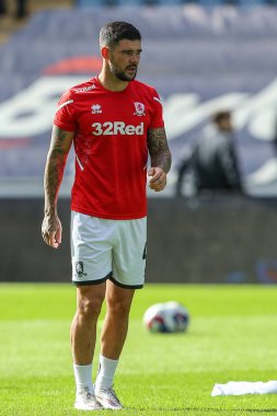 Middlesbrough 'dan Alex Mowatt # 4 maç öncesi ısınma maçı öncesinde Coventry City, Coventry Building Society Arena, Coventry, Birleşik Krallık, 1 Ekim 202