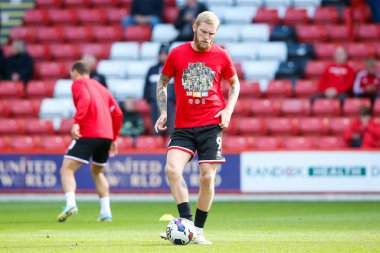 Sheffield United 'dan Oliver McBurnie 1 Ekim 202' de Bramall Lane, Sheffield, İngiltere 'de Sheffield United ve Birmingham City maçından önce ısınıyor.