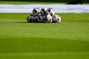 Sheffield United, Birmingham City 'ye karşı 1 Ekim 202' de İngiltere 'nin Bramall Lane kentinde oynanan Gökyüzü İddia Şampiyonası' ndan önce Puma EFL Maç Topları koleksiyonu.
