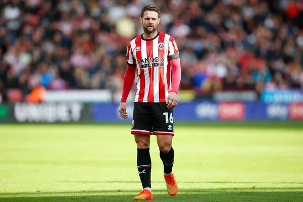 Oliver Norwood Sheffield United Durante Sky Bet Championship Match Sheffield —  Fotos de Stock