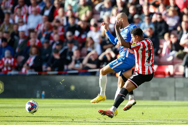 Rhian Brewster Sheffield United Jordan Graham Birmingham City Durante Sky — Foto de Stock