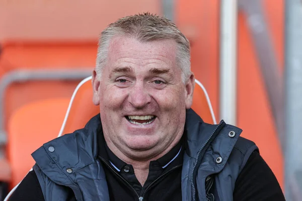 Dean Smith Manager För Norwich City Pre Game Uppvärmning Sky — Stockfoto