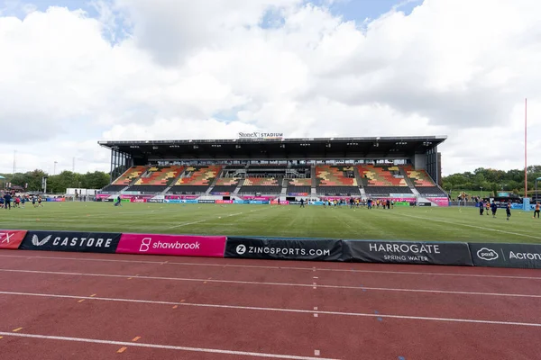 Ground View Stones Stadium Время Матча Gallagher Ship Saracens Leicester — стоковое фото