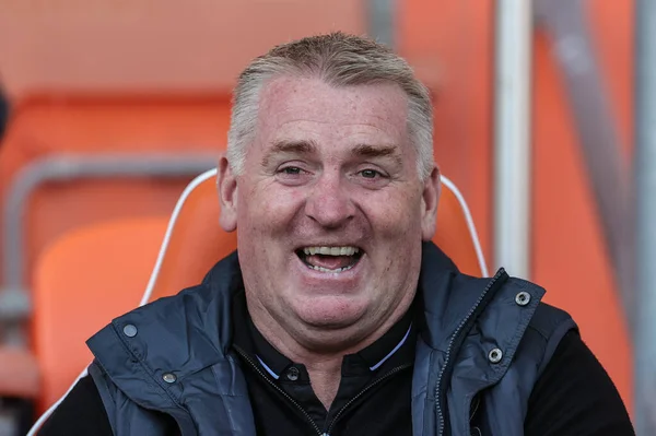 Dean Smith Manager Norwich City Sky Bet Championship Match Blackpool — Fotografia de Stock