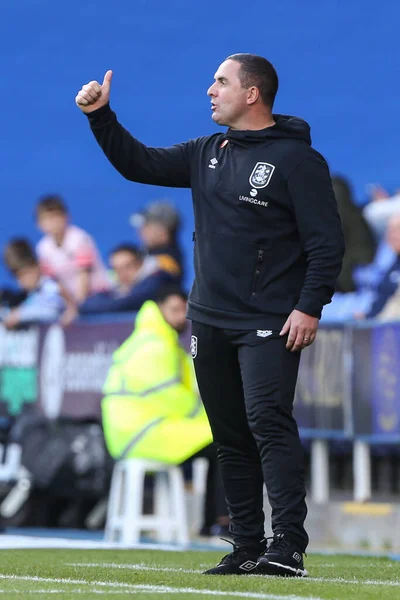 Huddersfield Town Manager Gives Thumbs Sky Bet Championship Match Reading — Stock Photo, Image