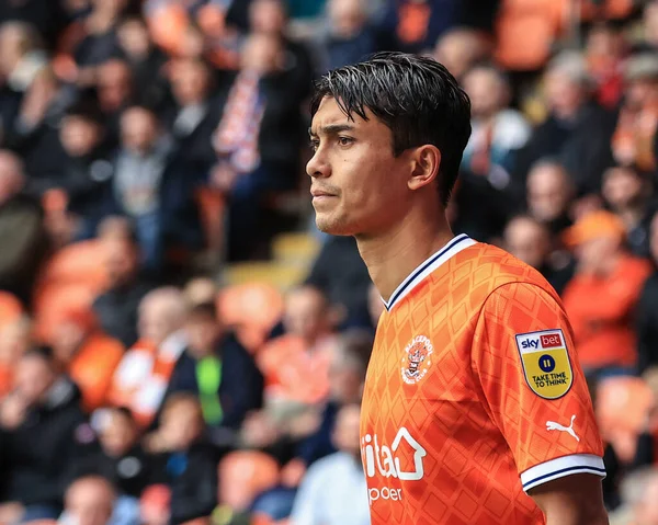 Kenny Dougall Von Blackpool Während Des Sky Bet Championship Spiels — Stockfoto