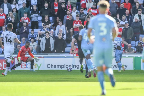 Viktor Gykeres Coventry City Marca Gol Para Hacerlo Durante Sky —  Fotos de Stock