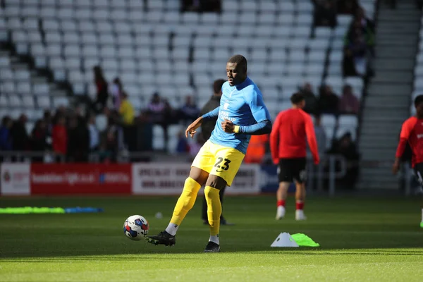 Bambo Diaby Van Preston Warmt Tijdens Sky Bet Championship Match — Stockfoto