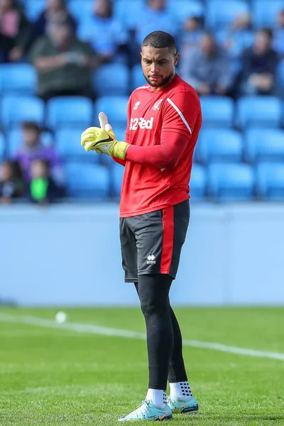 Zack Steffen Middlesbrough Durante Riscaldamento Pre Partita Vista Del Match — Foto Stock