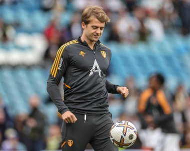 Leeds United 'dan Patrick Bamford # 9 Premier Lig maçından önceki hazırlık maçında Leeds United - Aston Villa maçı Elland Road, Leeds, İngiltere, 2 Ekim 202