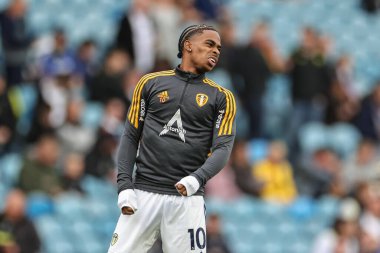 Crysencio Summerville # 10 of Leeds United Premier Lig maçından önceki hazırlık maçında Leeds United - Aston Villa Elland Road, Leeds, İngiltere, 2 Ekim 202