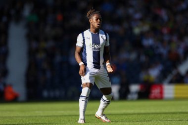 West Bromwich Albion 'dan Brandon Thomas Asante # 21 Sky Bet Şampiyonası maçı sırasında West Bromwich Albion, Swansea City' ye karşı The Hawthorns, West Bromwich, İngiltere, 1 Ekim 202