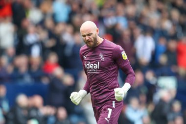 West Bromwich Albion 'dan David Button # 1, Sky Bet Şampiyonası maçı sırasında West Bromwich Albion - Swansea City, The Hawthorns, West Bromwich, İngiltere, 1 Ekim 202