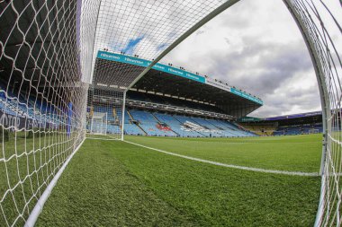 Elland Road 'un Premier League maçından önceki genel görünümü Leeds United ile Aston Villa arasında 2 Ekim 202' de Leeds, İngiltere 'de oynanan Elland Road maçından önce.