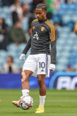 Crysencio Summerville # 10 of Leeds United Premier Lig maçından önceki hazırlık maçında Leeds United - Aston Villa Elland Road, Leeds, İngiltere, 2 Ekim 202