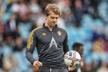 Leeds United 'dan Patrick Bamford # 9 Premier Lig maçından önceki hazırlık maçında Leeds United - Aston Villa maçı Elland Road, Leeds, İngiltere, 2 Ekim 202