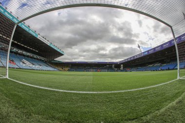 Elland Road 'un Premier League maçından önceki genel görünümü Leeds United ile Aston Villa arasında 2 Ekim 202' de Leeds, İngiltere 'de oynanan Elland Road maçından önce.