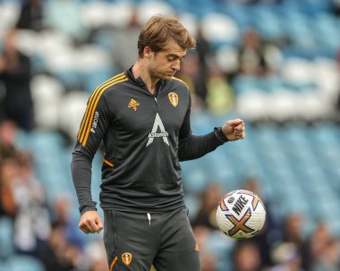 Leeds United 'dan Patrick Bamford # 9 Premier Lig maçından önceki hazırlık maçında Leeds United - Aston Villa maçı Elland Road, Leeds, İngiltere, 2 Ekim 202