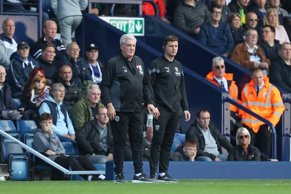 Steve Bruce Manager West Bromwich Albion Durante Sky Bet Championship — Foto Stock