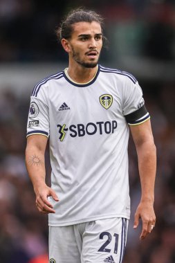 Leeds United 'ın 21. Pascal Struijk Premier Lig karşılaşmasında Leeds United ile Aston Villa arasında oynanan Elland Road, Leeds, İngiltere, 2 Ekim 202