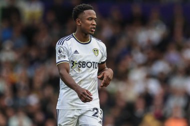 Luis Sinisterra # 23 Premier Lig karşılaşmasında Leeds United - Aston Villa maçı sırasında Leeds Road, Leeds, İngiltere, 2 Ekim 202