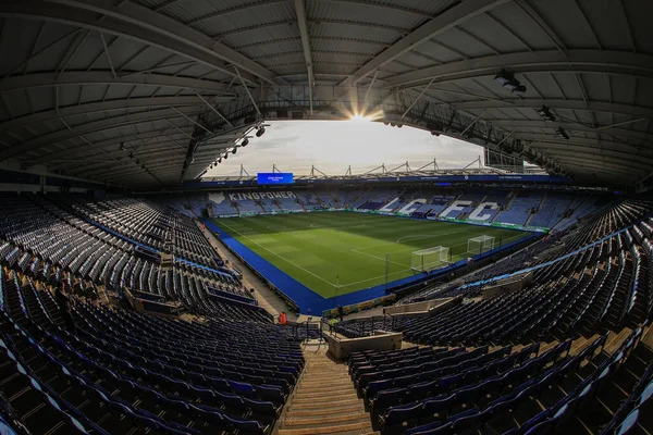 King Power Stadium Általános Áttekintése Premier League Mérkőzés Előtt Leicester — Stock Fotó