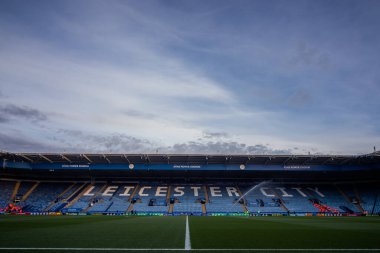 King Power Stadyumu 'nun Premier League maçından önceki genel görüntüsü Leicester City - Nottingham Ormanı maçı King Power Stadyumu, Leicester, İngiltere, 3 Ekim 202