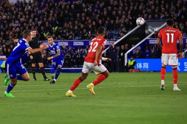 Leicester City 'den James Maddison Premier Lig maçı sırasında King Power Stadyumu' nda Leicester City ve Nottingham Forest maçında 3-0 berabere kaldı.