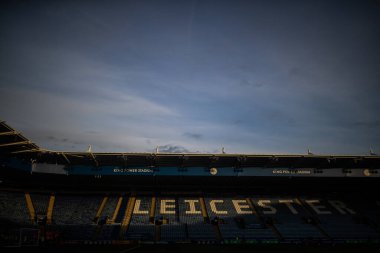 King Power Stadyumu 'nun Premier League maçından önceki genel görüntüsü Leicester City - Nottingham Ormanı maçı King Power Stadyumu, Leicester, İngiltere, 3 Ekim 202