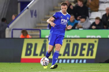 Leicester City 'den Jonny Evans Premier League maçında Leicester City, Nottingham Forest' a karşı King Power Stadyumu, Leicester, İngiltere, 3 Ekim 202