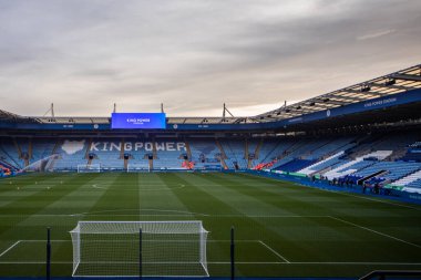 King Power Stadyumu 'nun Premier League maçından önceki genel görüntüsü Leicester City - Nottingham Ormanı maçı King Power Stadyumu, Leicester, İngiltere, 3 Ekim 202