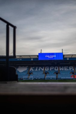 King Power Stadyumu 'nun Premier League maçından önceki genel görüntüsü Leicester City - Nottingham Ormanı maçı King Power Stadyumu, Leicester, İngiltere, 3 Ekim 202